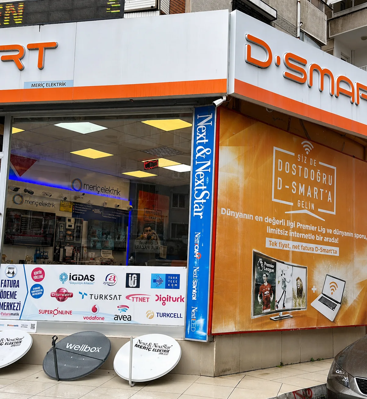 Meriç Elektrik D-Smart mağaza cephesi